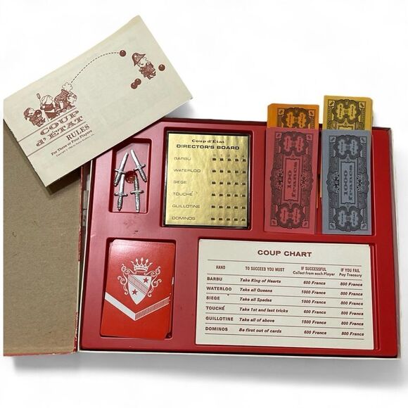 Vintage Coup d’ Etat Game of Cards Parker Brothers Parker Brothers INCOMPLETE - Picture 6 of 16
